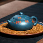 Исинский чайник ручной работы Цветущая вишня: исинская глина люй ни, печати мастера