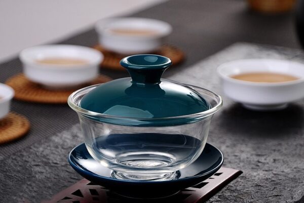 gajvan dlja kitajskoj chajnoj ceremonii steklo 110 ml 06 Гайвань для китайской чайной церемонии: стекло, 110 мл