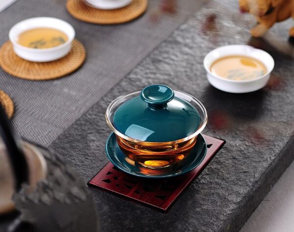 gajvan dlja kitajskoj chajnoj ceremonii steklo 110 ml 08 Гайвань для китайской чайной церемонии: стекло, 110 мл