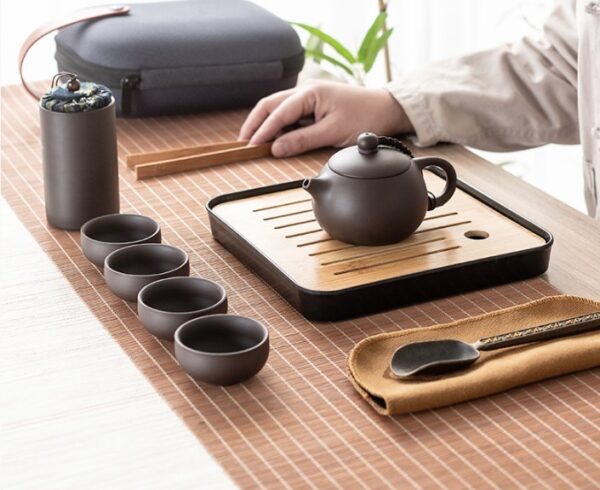 dorozhnyj chajnyj nabor iz 8 predmetov tea guru 08 Дорожный чайный набор из 8 предметов Tea Guru