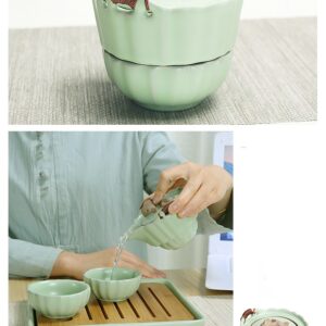 Портативный чайный сервиз из китайского фарфора Жу Яо