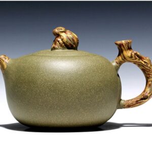 Китайский чайник ручной работы из исинской глины бэншань люй ни Задумчивая обезьяна