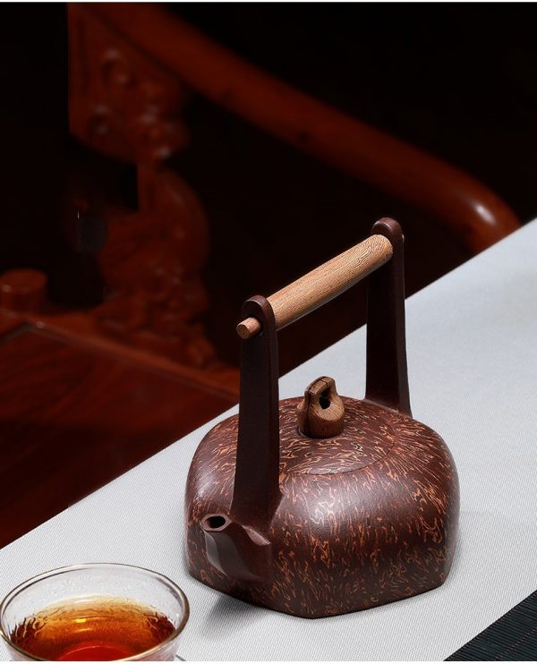Чайник из исинской глины Древний колодец, ручная работа, глина цзы ни