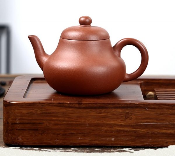 Исинский чайник Ли Син Ху – Чайник в форме Груши, 200 мл, глина да хун пао
