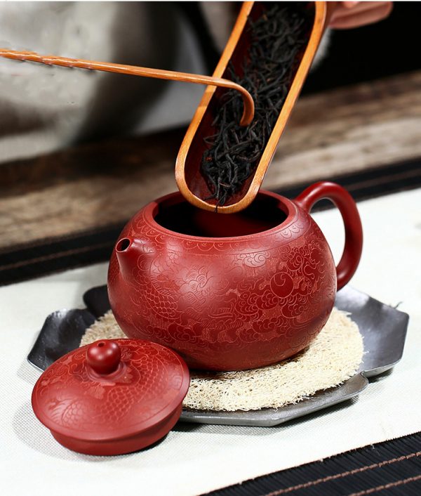 Резной чайник Си Ши Увинь из исинской глины