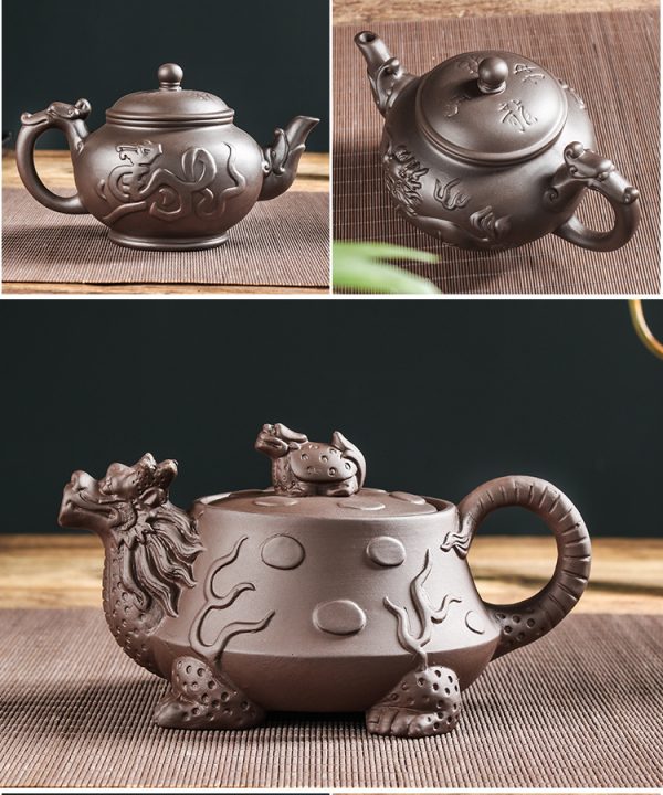 исинский чайник для чайной церемонии исинская глина цзы ни 6 чашек 12 Большой исинский чайник для чайной церемонии, исинская глина цзы ни, 6 чашек