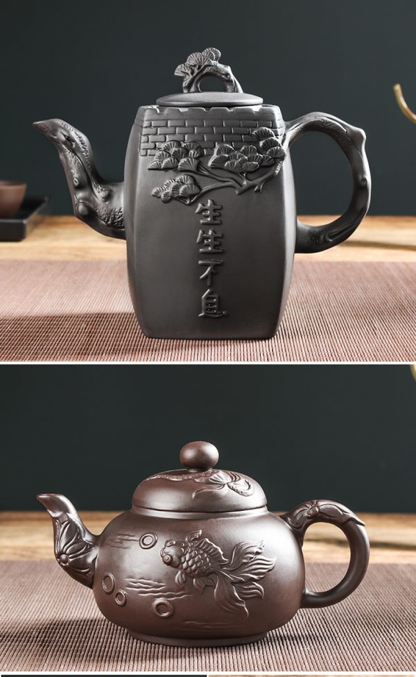 исинский чайник для чайной церемонии исинская глина цзы ни 6 чашек 8 Большой исинский чайник для чайной церемонии, исинская глина цзы ни, 6 чашек