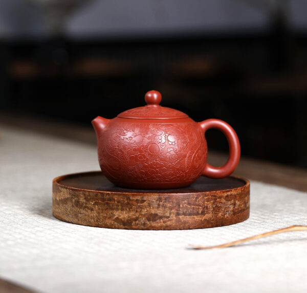 Резной чайник Лун Вэнь Си Ши из исинской глины дахунпао